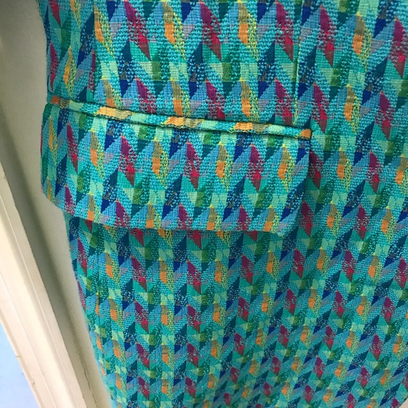 Missoni zigzag blue made in Italy Blazer sz 12 - Picture 6 of 6